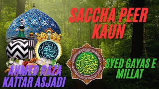 SACCHA PEER KAUN MARKAZ KA WAFADAR 🎙️ SYED GAYAS E MILLAT bayan naat [upl. by Monahan263]