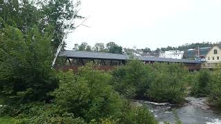 Covered bridge Littleton New Hampshire USA [upl. by Potts]