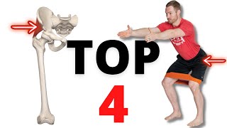 Top 4 Hip Strength amp Stability Exercises NO MORE HIP PAIN [upl. by Aihtibat]