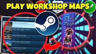 How to PLAY Rocket League WORKSHOP MAPS on STEAM ✅ 2024 Guide  Play Workshop on Steam with FRIENDS [upl. by Darill905]