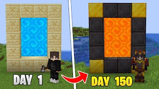 I Survived 150 Days in Minecraft INFINITE DIMENSIONS HardcoreHindi [upl. by Nyleek256]