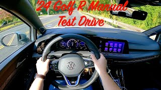 2024 VW Golf R Manual  POV Test Drive [upl. by Azilef]