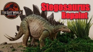 Mattel Stegosaurus Repaint Lost WorldStyle [upl. by Dehlia]