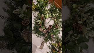 Annual wreath making 🎄 christmas pretty wreaths december diy [upl. by Anilrats936]