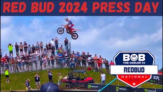 Red Bud Press Day 2024  Big Crash on Larocco’s Leap [upl. by Cesya396]