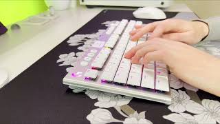 Logitech G915 Tactile TKL White ASMR [upl. by Anitsirhcairam]