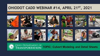 OhioDOT CADD Webinar 14  Culvert Modeling amp Detail Sheets [upl. by Box]