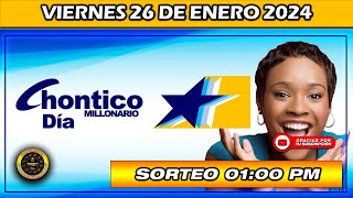 Resultado de EL CHONTICO DIA del VIERNES 26 de enero del 2024 chance chonticodia [upl. by Hess]