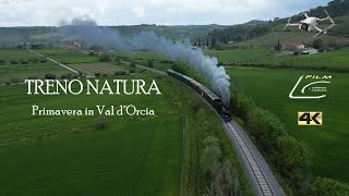 TRENO NATURA DJI MINI 3 Pro CINEMATIK 4k  Primavera in Val d Orcia [upl. by Nnaylrebmik439]