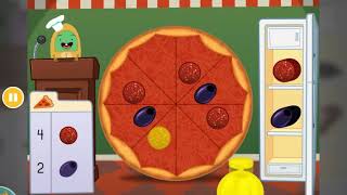 Counting Pizza Part Games  Free Educational Online Game  educationcom [upl. by Wakeen176]