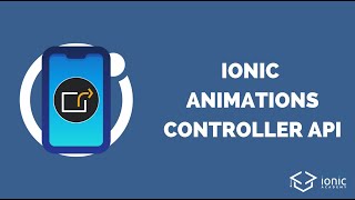 Ionic 5 Animations Controller amp Custom Page Transitions [upl. by Ayo]