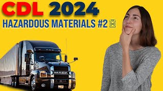 CDL Hazardous Materials Test 2 2024 60 Questions with Explained Answers [upl. by Werra224]