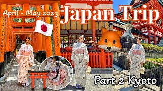 Japan Trip with Boyfen 2023  Part 2 KYOTO  Du lịch Nhật Bản tự túc Phần 2 KYOTO🇯🇵🦊⛩️🎏 [upl. by Bibeau]