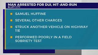 Man previously convicted of vehicular homicide arrested for DUI hitandrun in Bluff City [upl. by Oicnedif]