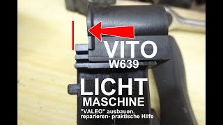 VITO W639 LICHTMASCHINE VALEO AUSBAUEN REPARIEREN  Praktische Hilfe zur Demontage Reparaturtipps [upl. by Darraj]