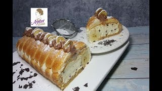 Leichter Bananenkuchen ohne backen I Kuchen mit Löffelbiskuits I No bake Cake [upl. by Jos974]