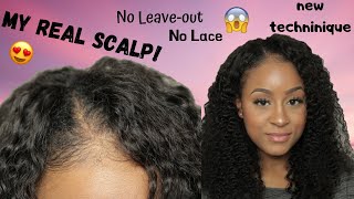 MOST UNDETECTABLE WIG  No Leaveout No Lace  Wear your REAL SCALP  BRAID OUT [upl. by Aratahc]