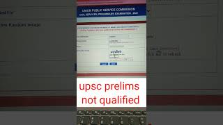 upsc cse 2022 marksheet not qualifiedupscexam [upl. by Bennett]