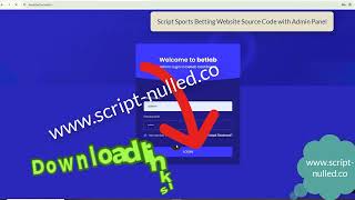 Script Sports Betting Website Source Code with Admin Panel [upl. by Popele]