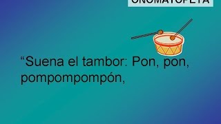 Recursos literarios  La Onomatopeya y la paronomasia [upl. by Nwadahs]