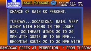 Local Forecast  Hurricane Sandy  102912 [upl. by Joana]