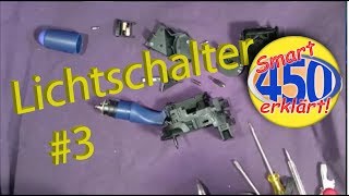 Smart Fortwo Lichtschalter öffnen zerlegen Blinkerschalter Reparatur English Subtitle [upl. by Acceb616]