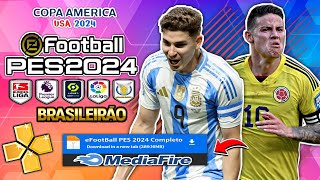 INCRÍVEL COMO Baixar E Instalar eFootBall PES 2024  PPSSPP  Com MODO CARREIRA JOGADOR Offline [upl. by Cummine]