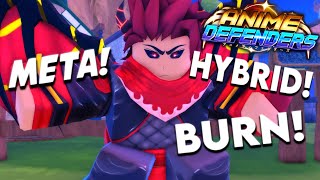 New Evolved Crimson Demon Ninja Is The BEST Hybrid BURN In Anime Defenders Update 3 [upl. by Bogart817]