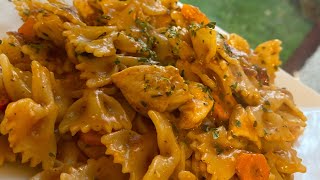 Makarona me mish pule how to make the best pasta with chicken sauce easily [upl. by Sivra900]