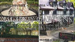 Aerial view  Historic images  Walkaround  Fitzroy Gardens Melbourne Victoria Australia [upl. by Htir]