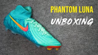 Nike Phantom Luna II Elite FG Phantom Vortex Pack Unboxing 4K [upl. by Nahsor376]