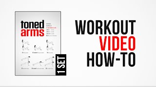 Toned Arms Workout  HowTo   One Set  by DAREBEE [upl. by Clerissa]