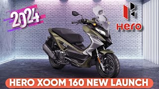 new launch Maxi scooter Hero xoom 160 CC 2024 model 1lakh  omg 😱 lucknow and all over india [upl. by Rorie4]