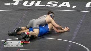 consi 157lbs Caleb Dowling West Virginia vs Brooks Gable Air Force [upl. by Erusaert213]