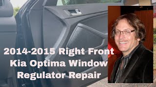 Kia Optima 20132016 Window Regulator Replacement amp Repair Right Front [upl. by Izzy]