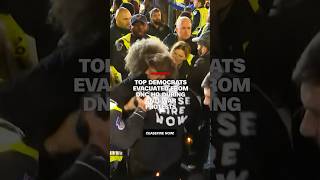 Top democrats evacuated from DNC HQ during antiwar protests [upl. by Chucho510]