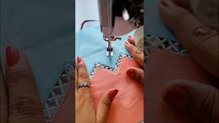 Sewing Tips And Tricks How To Attach Joint Lace In Triagular Pattren  Insert Lace Attatch Shorts [upl. by Eedya323]