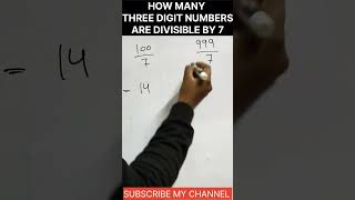 Find the number which are divisible by 7 😱😱😱 viral video mathstricks viralvideo trending [upl. by Eiloj]