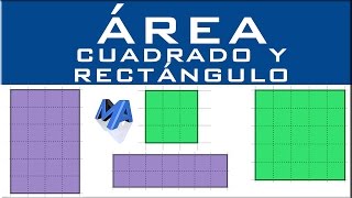 Área del cuadrado y rectángulo con o sin fórmulas [upl. by Asen]