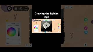 Drawing Roblox logo speeddraw apt [upl. by Dira]