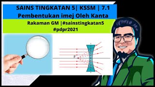 SAINS TINGKATAN 5KSSM  BAB 7 CAHAYA DAN OPTIK  71 Pembentukan Imej Oleh Kanta pdpr2021 [upl. by Arin]