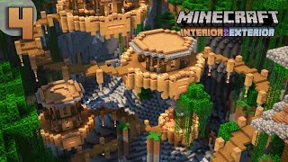 Minecraft Interior and Exterior Ultimate Jungle Base  Floating Treehouse Tutorial Part 4 [upl. by Ulrike]