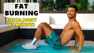 FAT BURNING WORKOUT  TOTAL BODY 43 Minuti Cotto al Dente [upl. by Attaynik505]