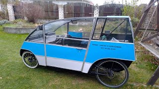 Веломобиль для деревни поездка на педалях Pedal car for the village pedal ride [upl. by Arait421]