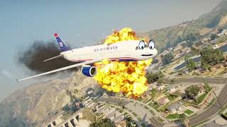 GTA Doodles Airplane  Doodles are flying and singing  Plane Engine Failures Emergency Landings [upl. by Cadmar160]