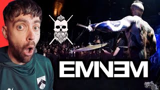 quotUK Drummer REACTS to EMINEM  GODZILLA  DRUM COVER BY EL ESTEPARIO SIBERIANO REACTIONquot [upl. by Nemra]