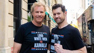 Billy on the Street with Will Ferrell Loud White Men For Kamala Harris [upl. by Selbbep]