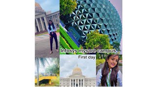 Infosys mysore campus ✨blog 1 firstdayofwork infosysmysorecampus infosysmysore viralvideos [upl. by Airretnahs]