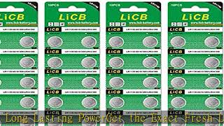 LiCB 40 Pack LR1130 AG10 Batteries 15V Alkaline Button Cell Battery [upl. by Aydiv]