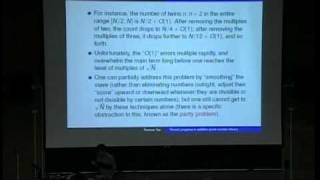 Recent Progress in Additive Prime Number Theory  2009 Moursund Lectures Day 1 [upl. by Hubing855]